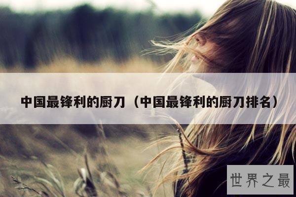 中国最锋利的厨刀(中国最锋利的厨刀排名)