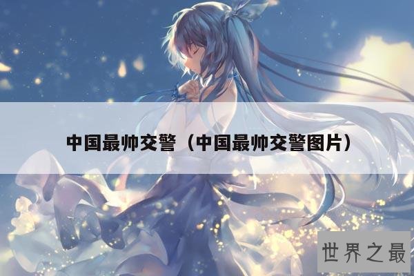 中国最帅交警(中国最帅交警图片)