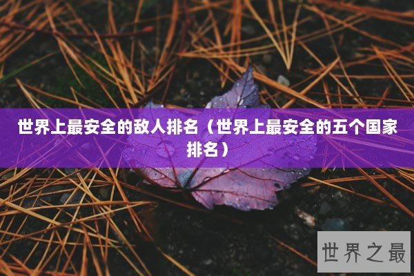 世界上最安全的敌人排名（世界上最安全的五个国家排名）