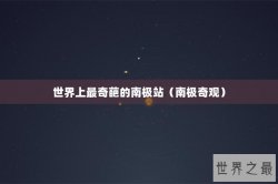 世界上最奇葩的南极站（南极奇观）