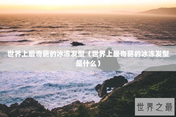 世界上最奇葩的冰冻发型（世界上最奇葩的冰冻发型是什么）