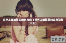 世界上最搞笑的喷泉视频（世界上最搞笑的喷泉视频大全）