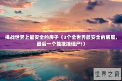 挑战世界上最安全的房子（3个全世界最安全的房屋,最后一个能抵挡僵尸!）