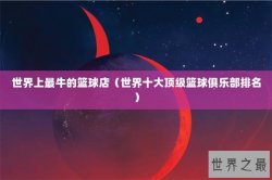 世界上最牛的篮球店（世界十大顶级篮球俱乐部排名）