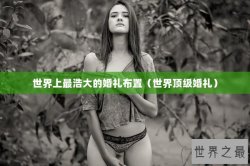世界上最浩大的婚礼布置（世界顶级婚礼）