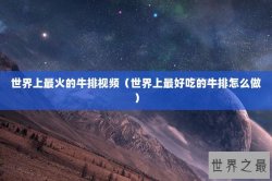 世界上最火的牛排视频（世界上最好吃的牛排怎么做）