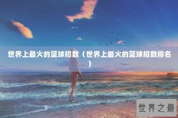 世界上最火的篮球招数（世界上最火的篮球招数排名）