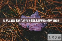 世界上最出名的几朵花（世界上最著名的花有哪些）