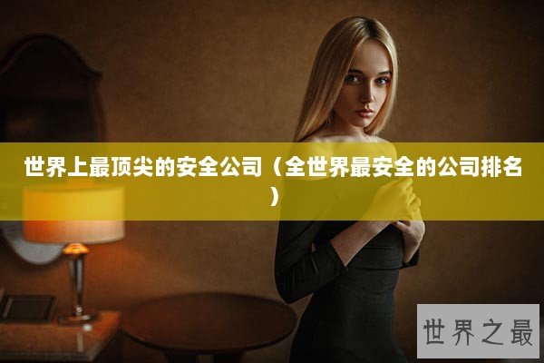 世界上最顶尖的安全公司（全世界最安全的公司排名）
