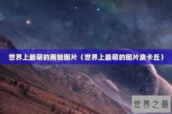 世界上最萌的雨蛙图片（世界上最萌的图片皮卡丘）