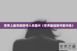 世界上最顶级防守人员图片（世界最佳防守型中场）