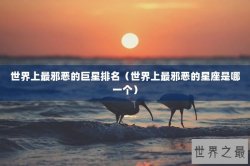 世界上最邪恶的巨星排名（世界上最邪恶的星座是哪一个）