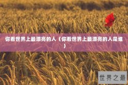 你看世界上最漂亮的人（你看世界上最漂亮的人是谁）