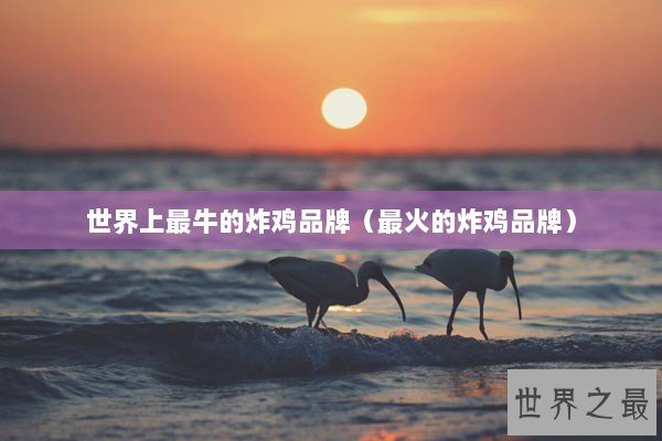 世界上最牛的炸鸡品牌(最火的炸鸡品牌) 世界上最牛的炸鸡品牌(最火的炸鸡品牌)