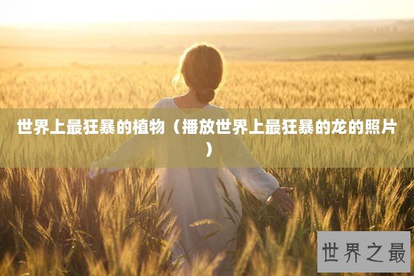 世界上最狂暴的植物(播放世界上最狂暴的龙的照片) 世界上最狂暴的植物(播放世界上最狂暴的龙的照片)