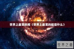 世界上最宽的闸（世界上最宽的船是什么）