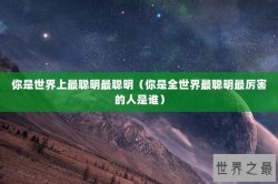 你是世界上最聪明最聪明（你是全世界最聪明最厉害的人是谁）