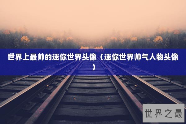 世界上最帅的迷你世界头像（迷你世界帅气人物头像）