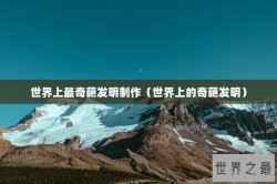 世界上最奇葩发明制作（世界上的奇葩发明）