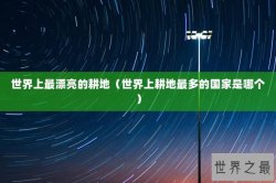 世界上最漂亮的耕地（世界上耕地最多的国家是哪个）