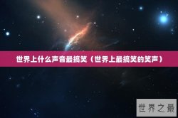 世界上什么声音最搞笑（世界上最搞笑的笑声）