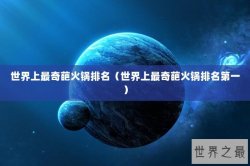 世界上最奇葩火锅排名（世界上最奇葩火锅排名第一）