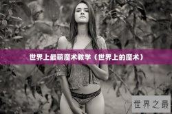 世界上最萌魔术教学（世界上的魔术）
