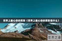 世界上最心动的背影（世界上最心动的背影是什么）