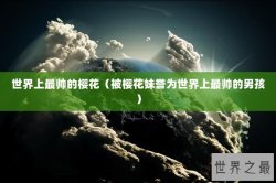 世界上最帅的樱花（被樱花妹誉为世界上最帅的男孩）