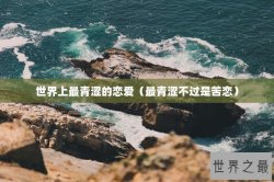 世界上最青涩的恋爱（最青涩不过是苦恋）