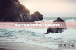 世界上最和谐的大学（最和谐的吧）