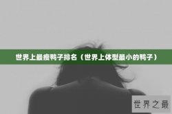 世界上最瘦鸭子排名（世界上体型最小的鸭子）