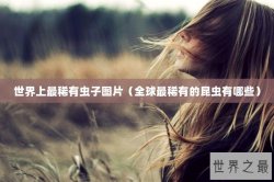 世界上最稀有虫子图片（全球最稀有的昆虫有哪些）