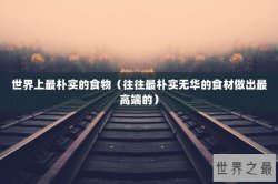 世界上最朴实的食物（往往最朴实无华的食材做出最高端的）