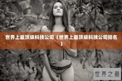 世界上最顶级科技公司（世界上最顶级科技公司排名）