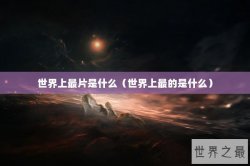 世界上最片是什么（世界上最的是什么）