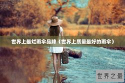 世界上最烂雨伞品牌（世界上质量最好的雨伞）
