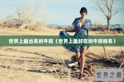 世界上最出名的牛排（世界上最好吃的牛排排名）