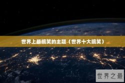世界上最搞笑的主题（世界十大搞笑）