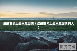 谁是世界上最只能回味（谁是世界上最只能回味的人）