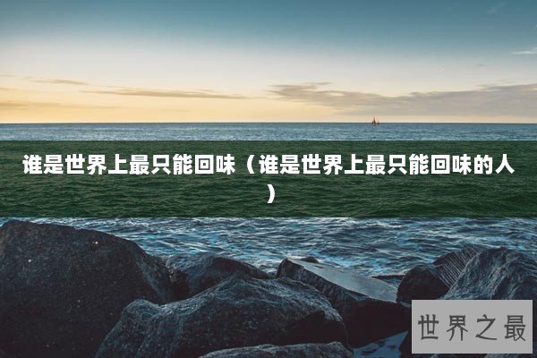 谁是世界上最只能回味（谁是世界上最只能回味的人）