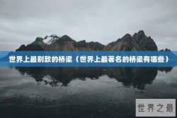 世界上最别致的桥梁（世界上最著名的桥梁有哪些）