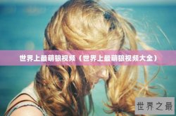 世界上最萌狼视频（世界上最萌狼视频大全）