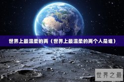 世界上最温柔的两（世界上最温柔的两个人是谁）