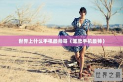 世界上什么手机最帅哥（哪款手机最帅）