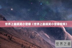 世界上最搞笑小警察（世界上最搞笑小警察视频）