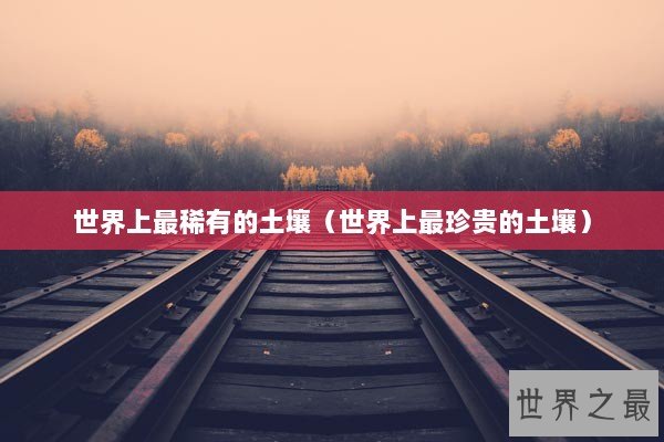 世界上最稀有的土壤（世界上最珍贵的土壤）
