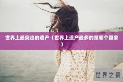 世界上最突出的遗产（世界上遗产最多的是哪个国家）