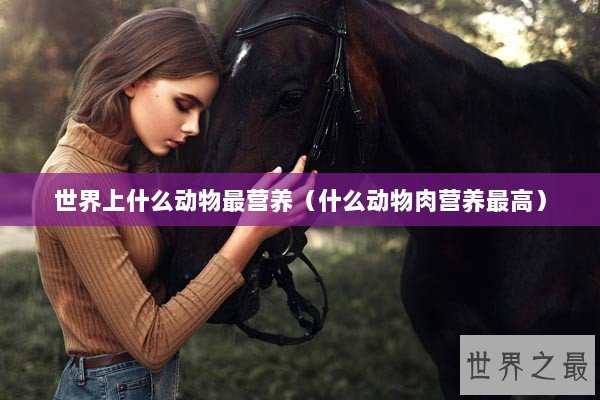 世界上什么动物最营养（什么动物肉营养最高）