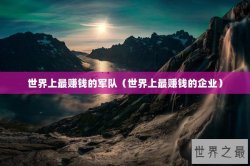 世界上最赚钱的军队（世界上最赚钱的企业）